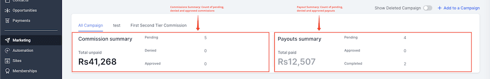 GoHighLevel Affiliate Manager