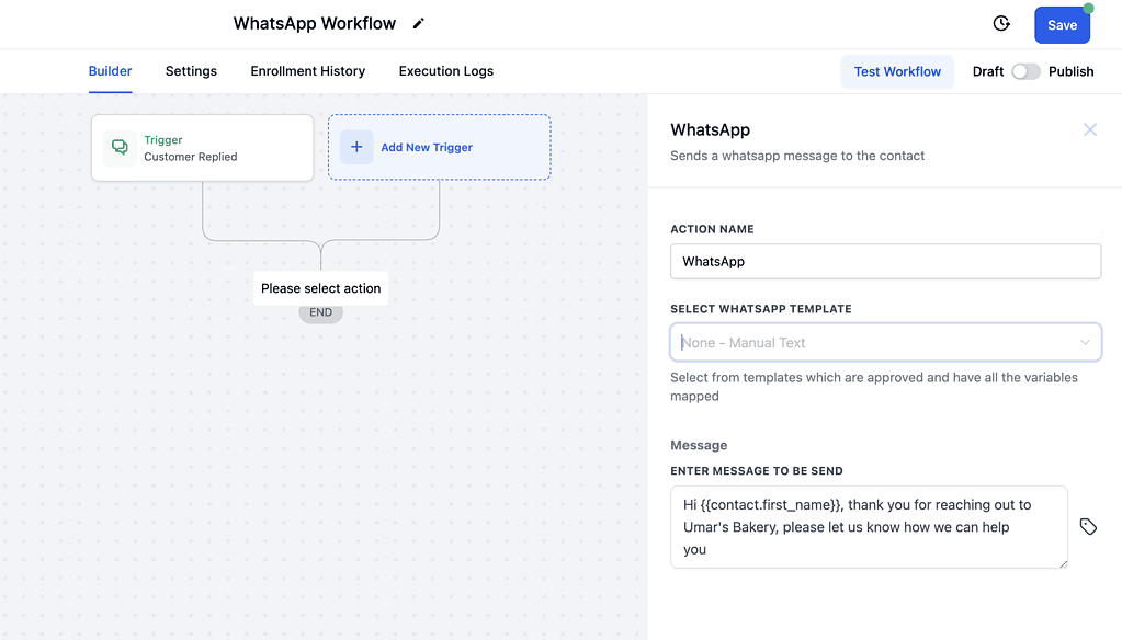 GoHighLevel WhatsApp integration
