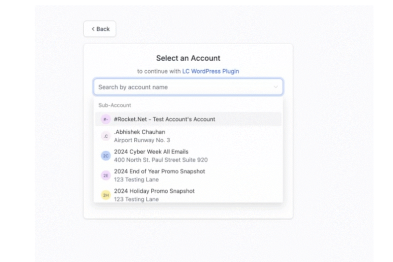 HighLevel WordPress Plugin Leadconnector