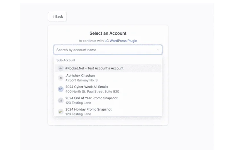 HighLevel WordPress Plugin Leadconnector