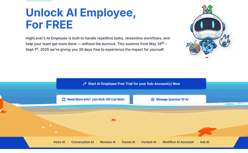 go highlevel ai employee review summer of ai 2025