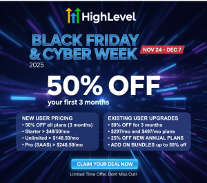 GoHighLevel Black Friday & Cyber Monday Deals 2025 – Complete Guide (Everything Explained) 72 GoHighLevel Black Friday Cyber Monday Deals 2025