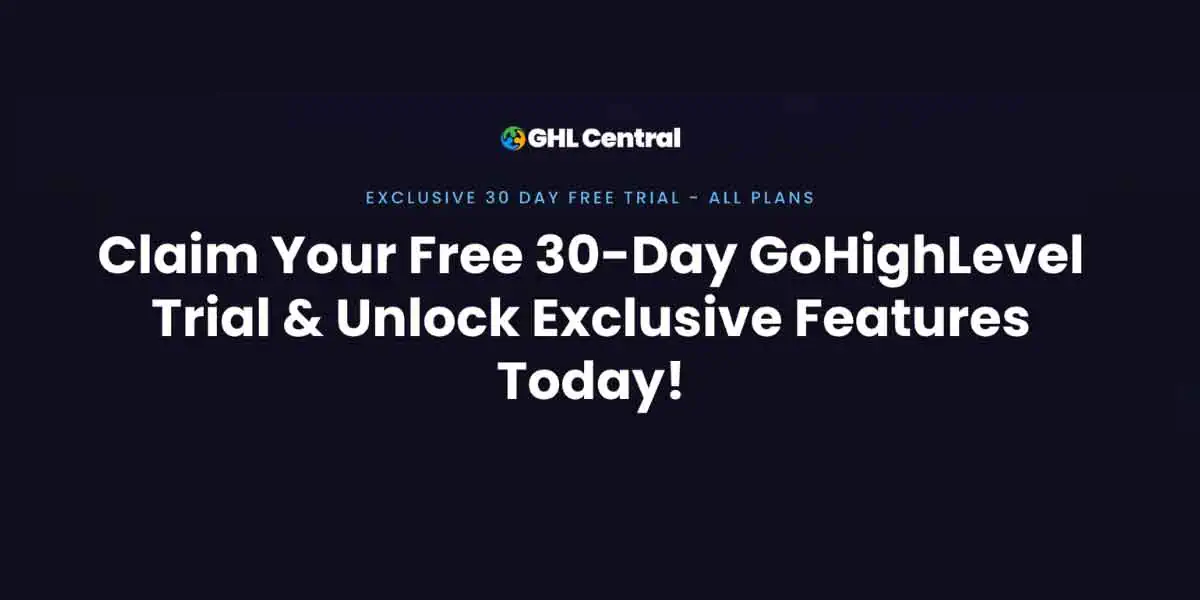 GoHighLevel 30-day trial | ghclentral.com