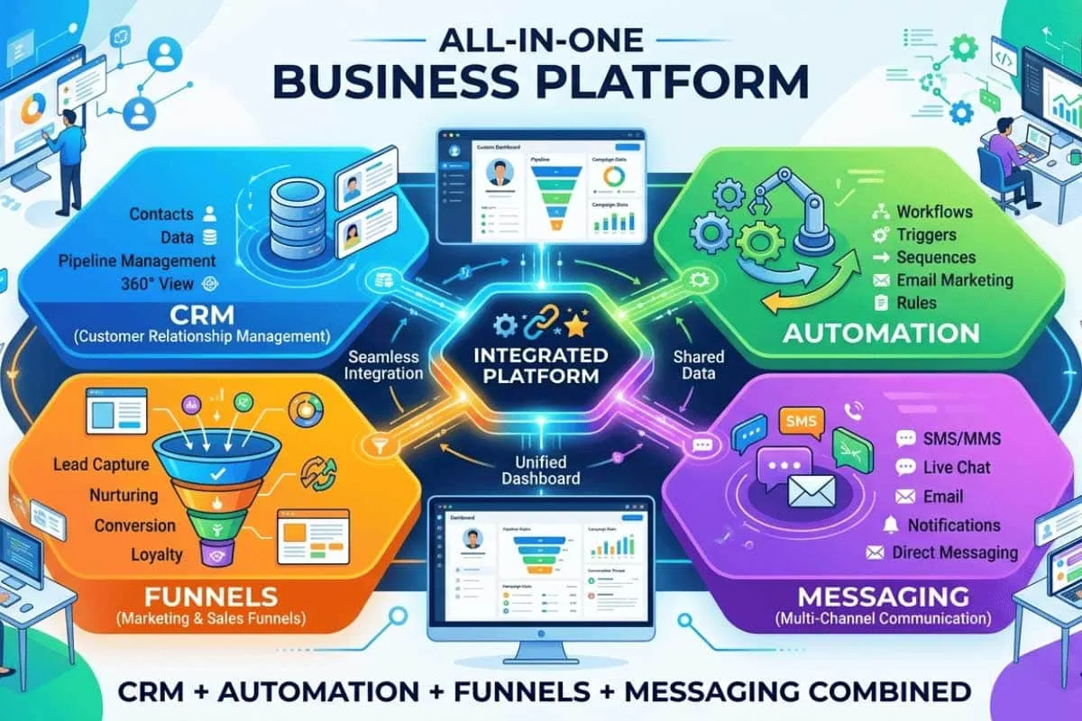 GoHighLevel CRM marketing automation platform used by agencies in India