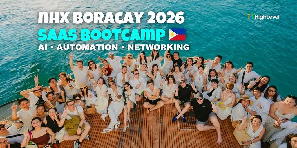 NHX Boracay 2026 SaaS Bootcamp attendees networking in Boracay Philippines
